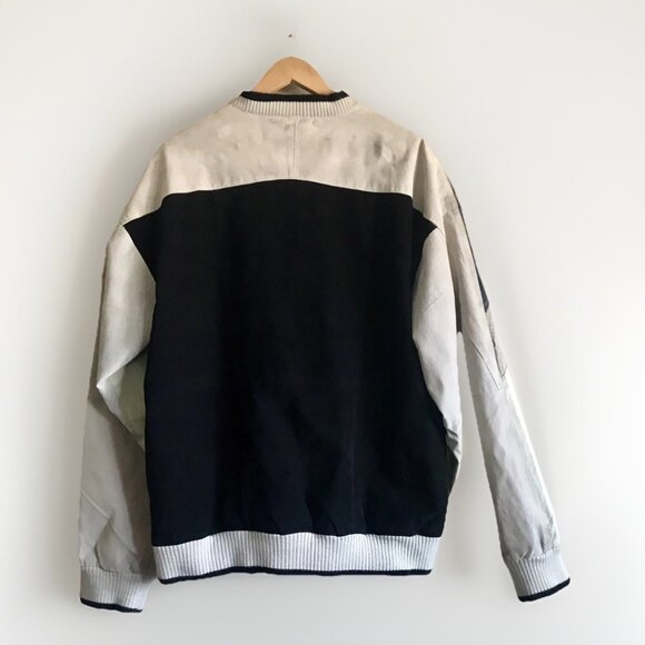 Tuskany Multi-toned Leather Suede Cardigan Jacket  Vneck Button Closure Size 3XL - Picture 2 of 10